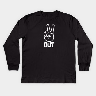 Peace Out Kids Long Sleeve T-Shirt